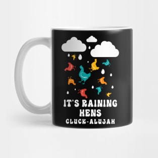 Raining Hens Farm Chicken Gifts Funny Country Chicken Mug